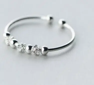 

CAB002 925 Sterling silver set nail bracelet with stone with box
