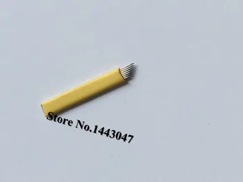 

Freeshipping 50Pcs/Lot 0.25MM 7Pins 3D Microblading Needle Permanent Makeup Tattoo Needle Blade Supply