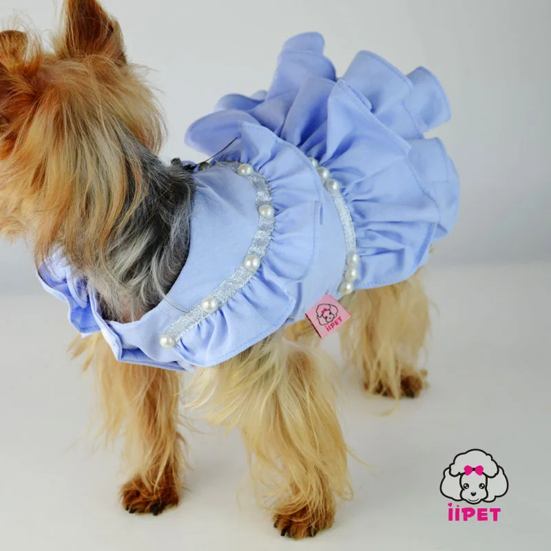Модные Вечерние Платья для собак, свадебное кружевное платье для щенков, юбки для костюма, одежда для собак