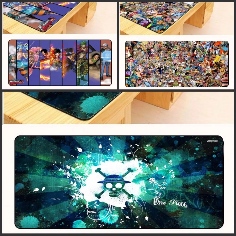 

Yuzuoan Free Shipping New Cartoon One Piece Keyboard Mats Speed Gaming Overlock Mouse Pad XL Extended Large 900x400mm Wholesale