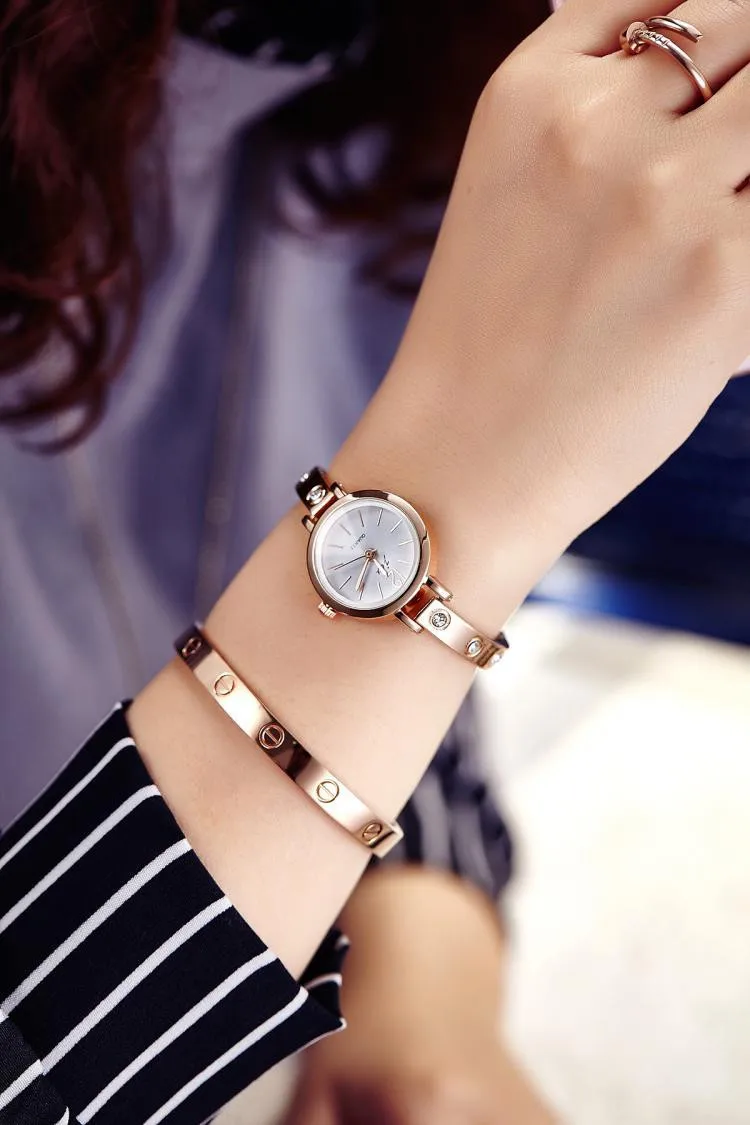 Браслет часы для женщин люксовый бренд нержавеющая сталь Стразы Наручные часы для женщин платье кварцевые часы Reloj MujerAC072