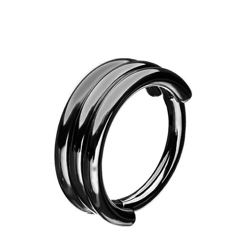 

2pcs Stainless Steel Rose Gold Segment Nose Piercing Clicker Segment Nose Hoop Rings Dangled Hinged Ear Nose Piercing