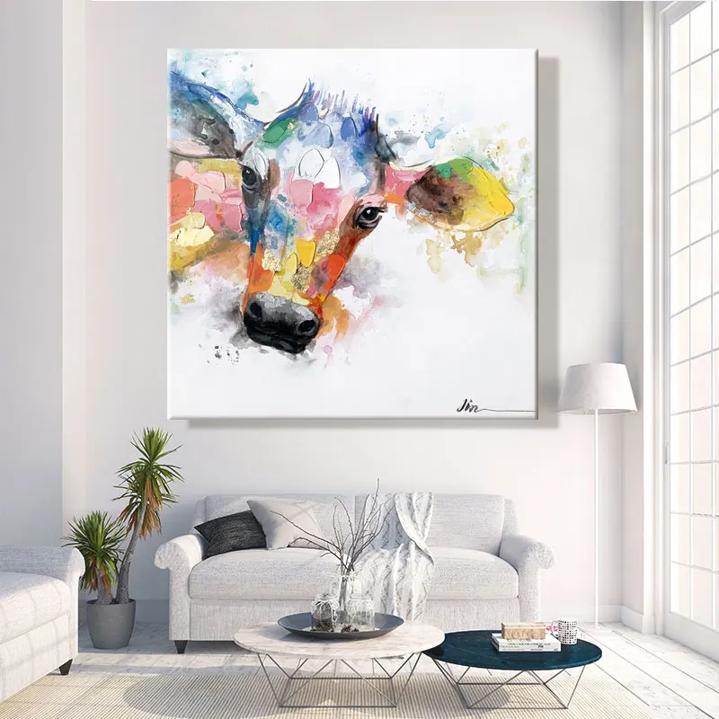 Billig Farbe durch zahl kunst malerei durch zahlen riotous mit farbe vogel cattle Elefant Tiger katze Tinte malerei Füllung und färbung