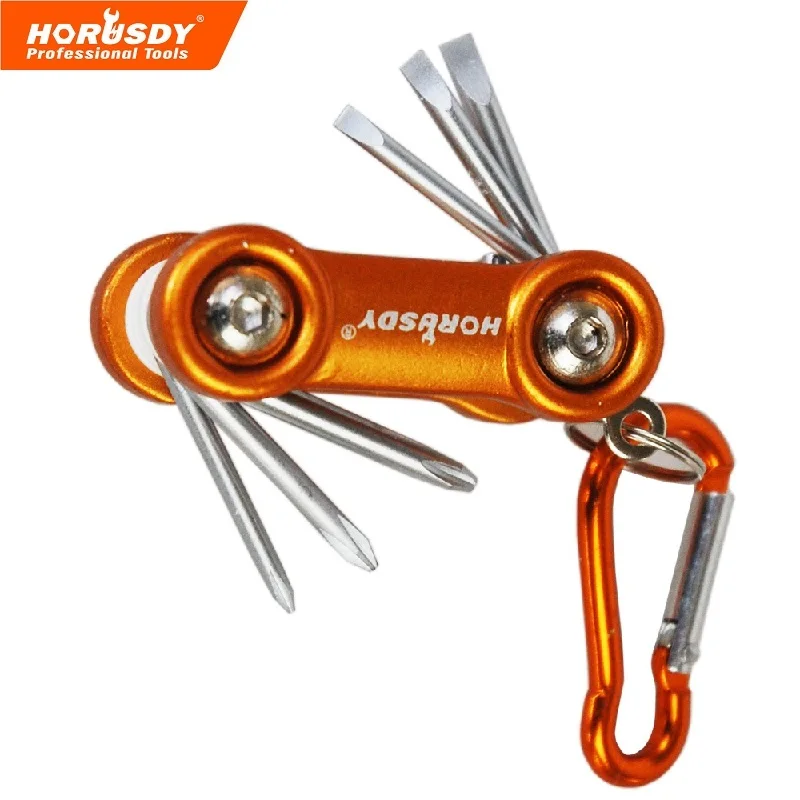Allen Key Flat /& Phillips Hex 6pc Folding Combination Screwdriver Set