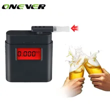 ONEVER 360 Вращающийся Алкотестеры спиртомер Алкоголь тестер ЖК-дисплей цифровой спирта дыхания тестеры Алкотестер для водителей