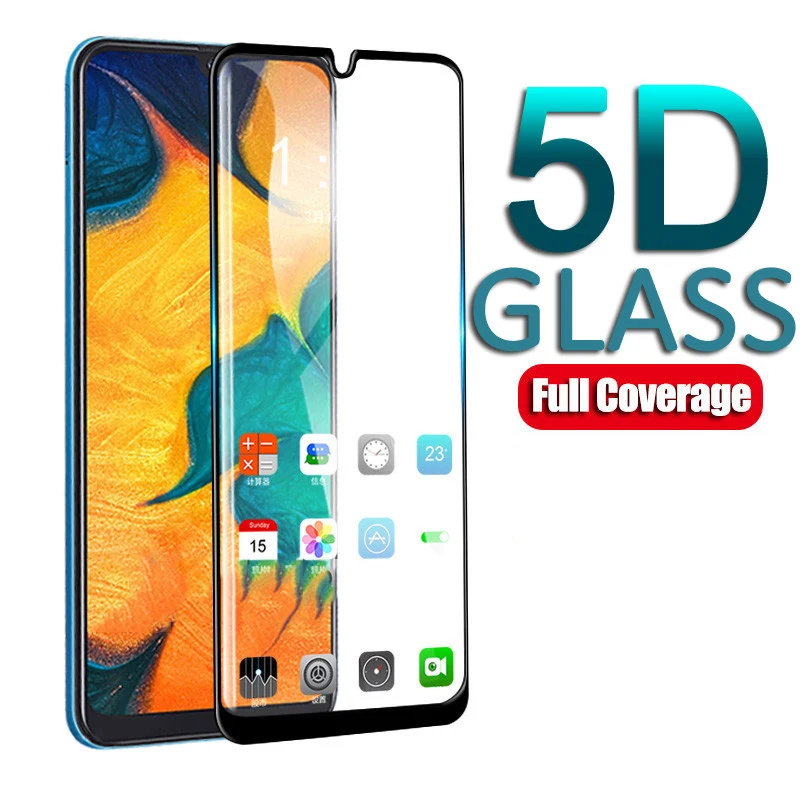 5D полноэкранное защитное закаленное стекло для Samsung Galaxy A30 A40 A50 SM-A505F A60 A70 A80 A90 A10 M10