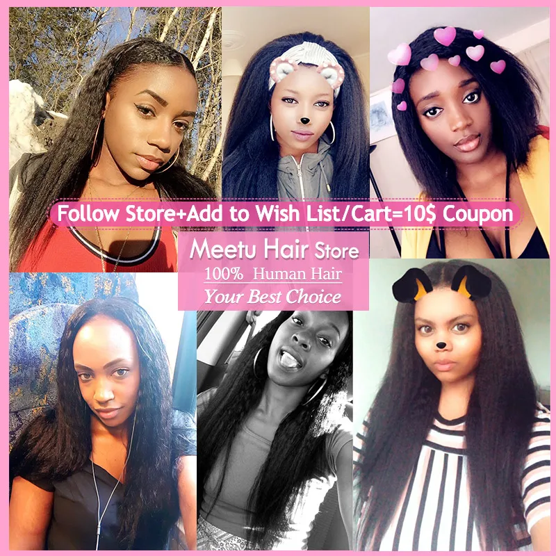 Meetu Yaki Human Hair Weave 4 Bundles Deal Malaysian Hair Bundles Natural Color Non Remy Hair Extensions 8-28 inch Tangle Free Meetu Yaki Human Hair Weave 4 Bundles Deal Malaysian Hair Bundles Natural Color Non Remy Hair Extensions 8-28 inch Tangle Free