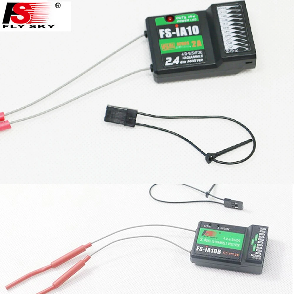 

100% Original FLYSKY FS-iA10 FSiA10B 10 channel receiver with a serial bus interface iBus for RC Helicopter Plane Quadcopter