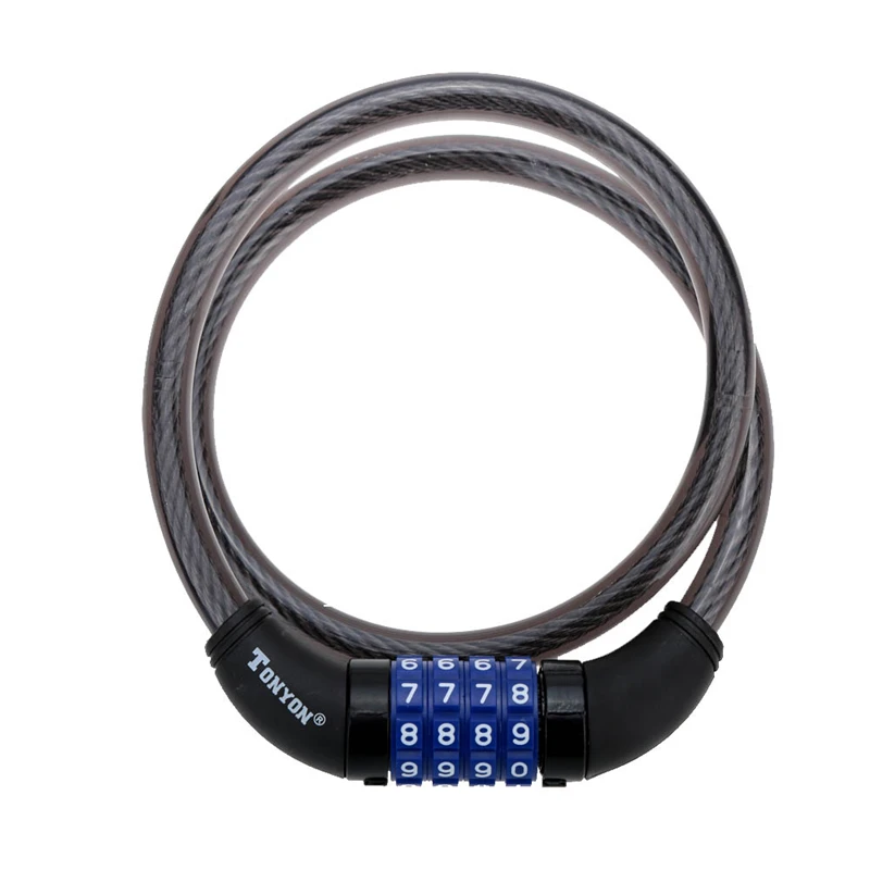 

Bicycle Lock 800 * 12mm Bicycle Motor Bike 4 Digital Code Password Lock Cable Bike Cycling Bicycle Lock Security Bicycle