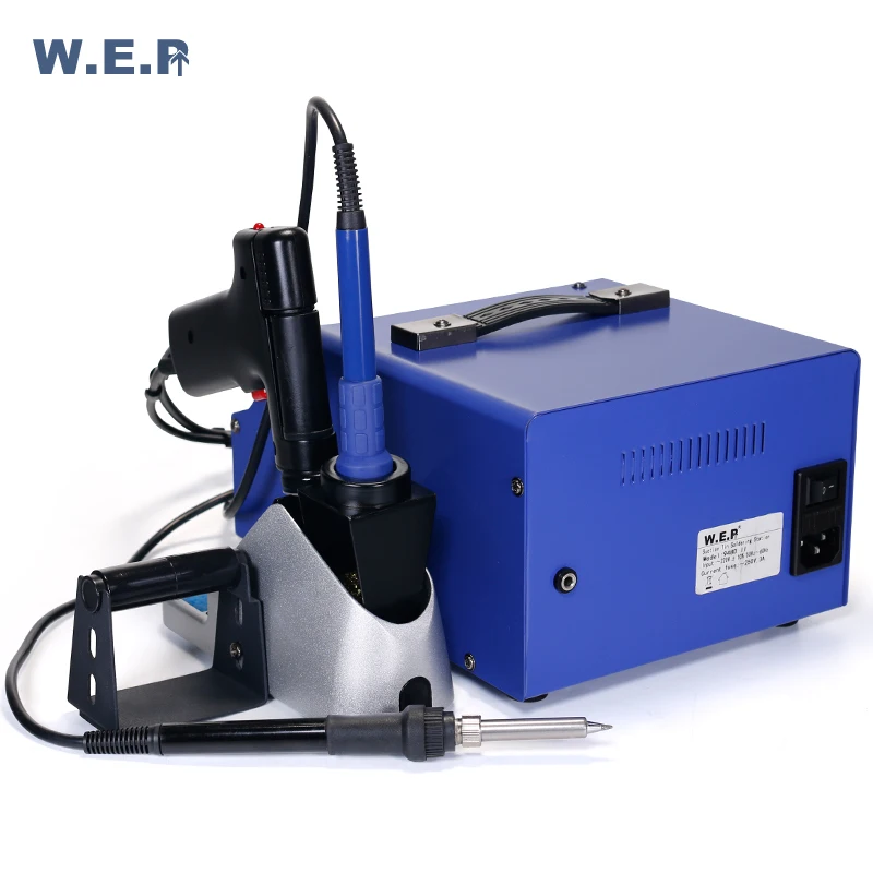 WEP 948D-II High Frequency Rework Station Tin Gun Sodering Iron 3 in 1 Intelligent Desoldering Soldering Station WEP 948D-II High Frequency Rework Station Tin Gun Sodering Iron 3 in 1 Intelligent Desoldering Soldering Station