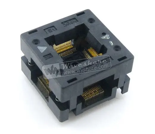 QFP64 TQFP64 LQFP64 PQFP64 OTQ 64 0.5 05 Enplas QFP IC тестовый ожога гнездо 0 5 мм Шаг Размер корпуса 10 5*10