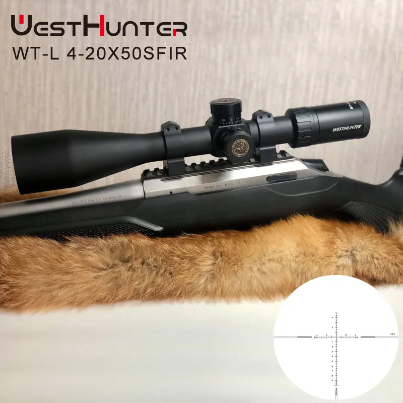 WESTHUNTER WT L 4 20X50SFIR тактический охотничий прицел боковой Параллакс стеклянный
