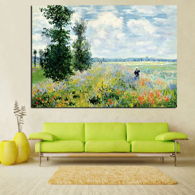 Печать Клода Мона Маки в Argenteui пейзаж картина маслом на холсте художественная Настенная картина импрессионист для гостиной Куадрос