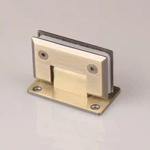 2PCS 90 Degree Bronze Stainless Steel Hinges Frameless Wall to Glass Bathroom Shower Door Hinge Wall Mount 8-10mm Hinge JF1773 90 degree shower door hinge solid copper spring hinges glass to wall fitting glass clamp dc 3041