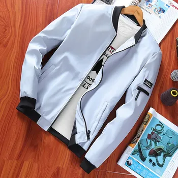 

HOO 2020 Men 's Autumn New Trend Slim Handsome Jacket Casual Thin Jacket