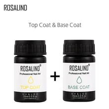 ROSALIND 15ml capa superior para Base para todos Gel barnices Semi permanente diseño manicura Primer Tops aceite de Base pulido de uñas de arte