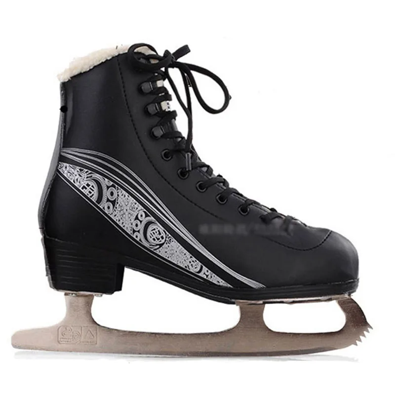 Japy تزلج هوكي الجليد أحذية الكبار الطفل الجلود زلاجات ثلجية المهنية زهرة سكين الجليد هوكي سكين الحقيقي زلاجات ثلجية