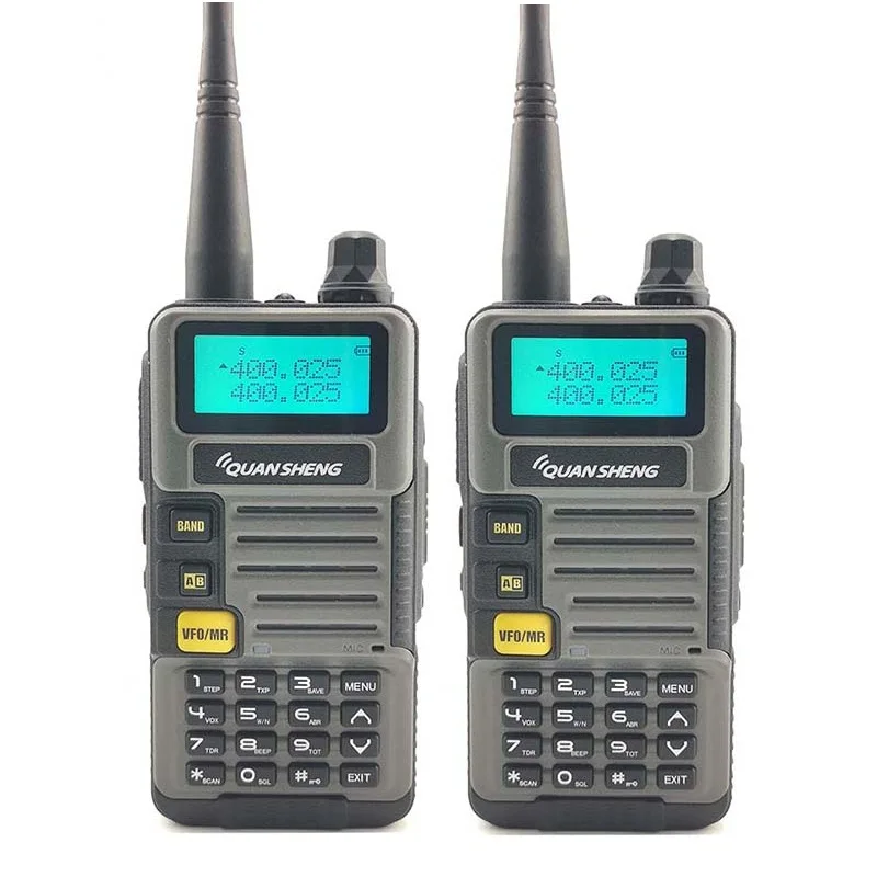 2 шт. Quansheng UV-R50-2 Двухдиапазонная рация радиостанция Walky Talky профессиональная двухсторонняя радиостанция Telsiz 10 км Baofeng Uv-5r - Цвет: 2 pieces