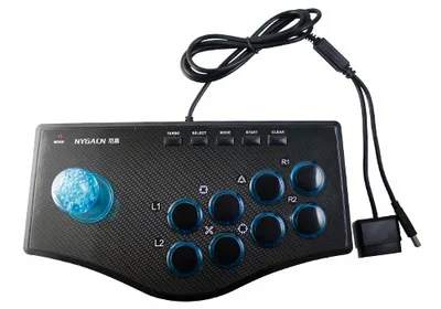 Arcade Joystick for PC For PS2 For PS3 For Android Smart TV with 1.8 Meter Cable and Built-in Vibrator Eight Direction Joystick 