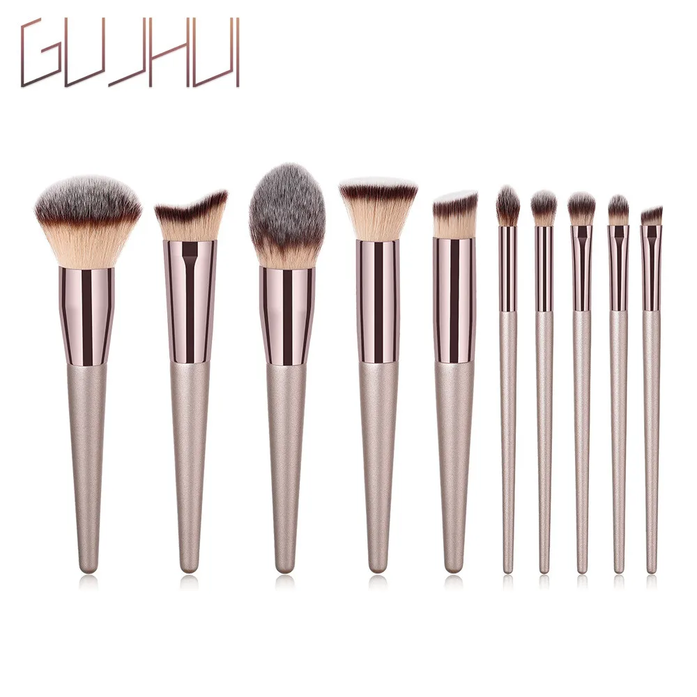 

1PCS Wooden Foundation Cosmetic Eyebrow Eyeshadow Brush Makeup Brush Sets Tools brochas maquillaje profesional pinceaux HOT #7