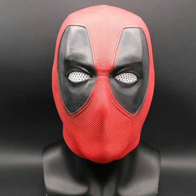 Латексная маска супергероя из фильма Дэдпул 2 Marvel маски Дэдпул на все лицо маска на Хэллоуин латексные страшные Вечерние Маски для взрослых реквизит для косплея - Цвет: A