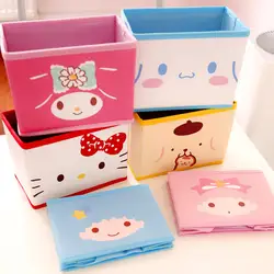 Мультфильм рисунок «Hello Kitty» My Melody Cinnamoroll Собака пудинг собака персонажи Little Twin Stars милые косметички игрушка складной ящик для хранения сумка