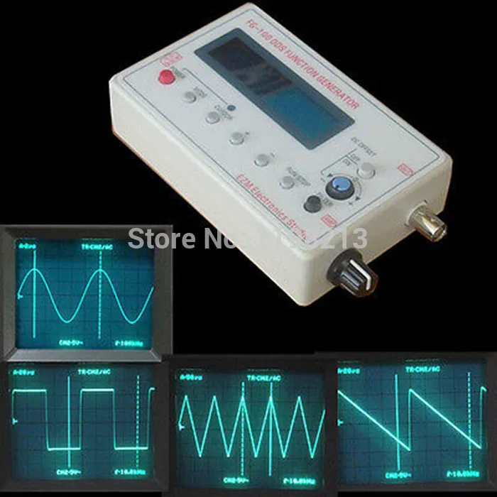 1HZ-500KHZ DDS Functional Signal Generator Sine + Square + Triangle + Sawtooth Waveform 1HZ-500KHZ DDS Functional Signal Generator Sine + Square + Triangle + Sawtooth Waveform