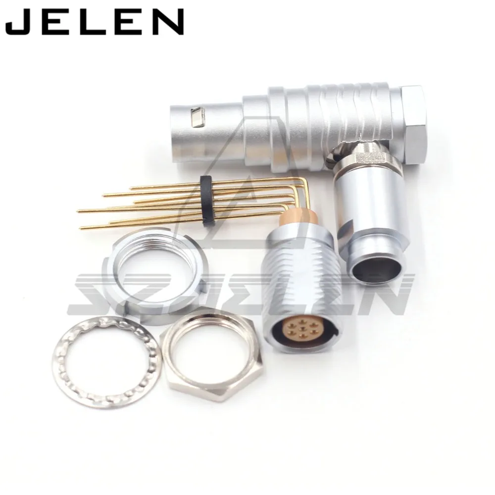 

SZJELEN Connector FHG/ECG 1B 2 3 4 5 6 7 8 10 12 14 16Pin PCB soldering circuit board socket M12 male and female connector