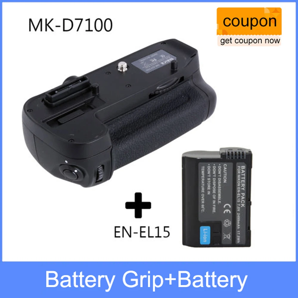 Meike MK-D7100 MK D7100 Vertical Battery Grip Holder for Nikon as MB-D15 + EN-EL15 | Электроника