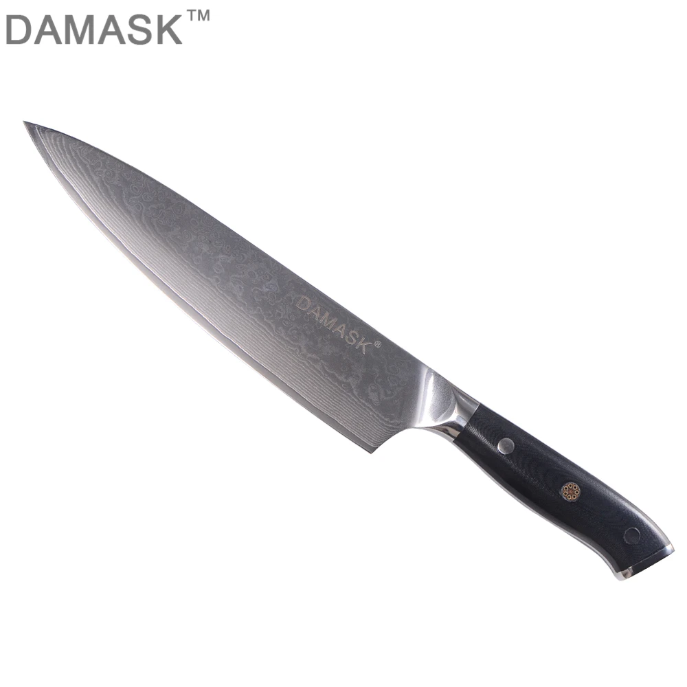 Дамасский стальной нож шеф-повара Santoku, кухонный нож, профессиональные японские кухонные ножи для шеф-повара, нож для мяса Gyutou