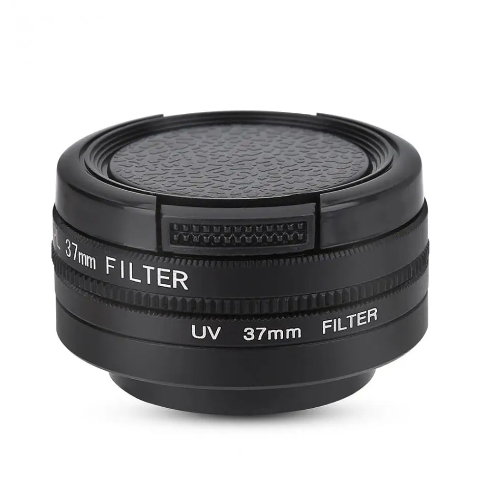 

37mm CPL+UV Lens Filter for YI 4K Action Sports Camera Lens Protective Cap Adapter Ring