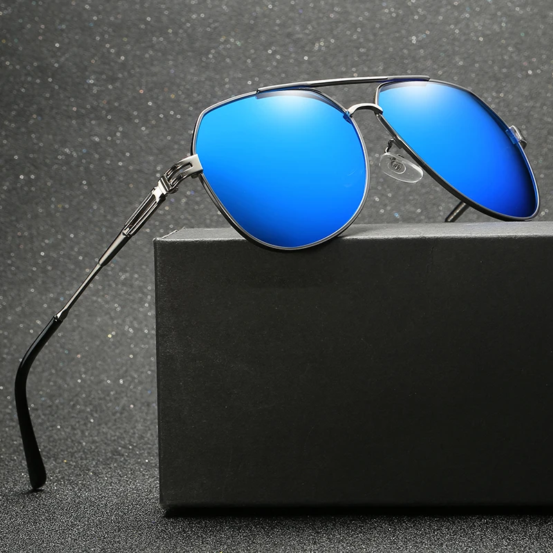 

Men's Sunglasses Vintage Coating Mirror Aviator Polarized Sun glasses Brand Driving Shades Men Oculos De Sol High Quality Z0965