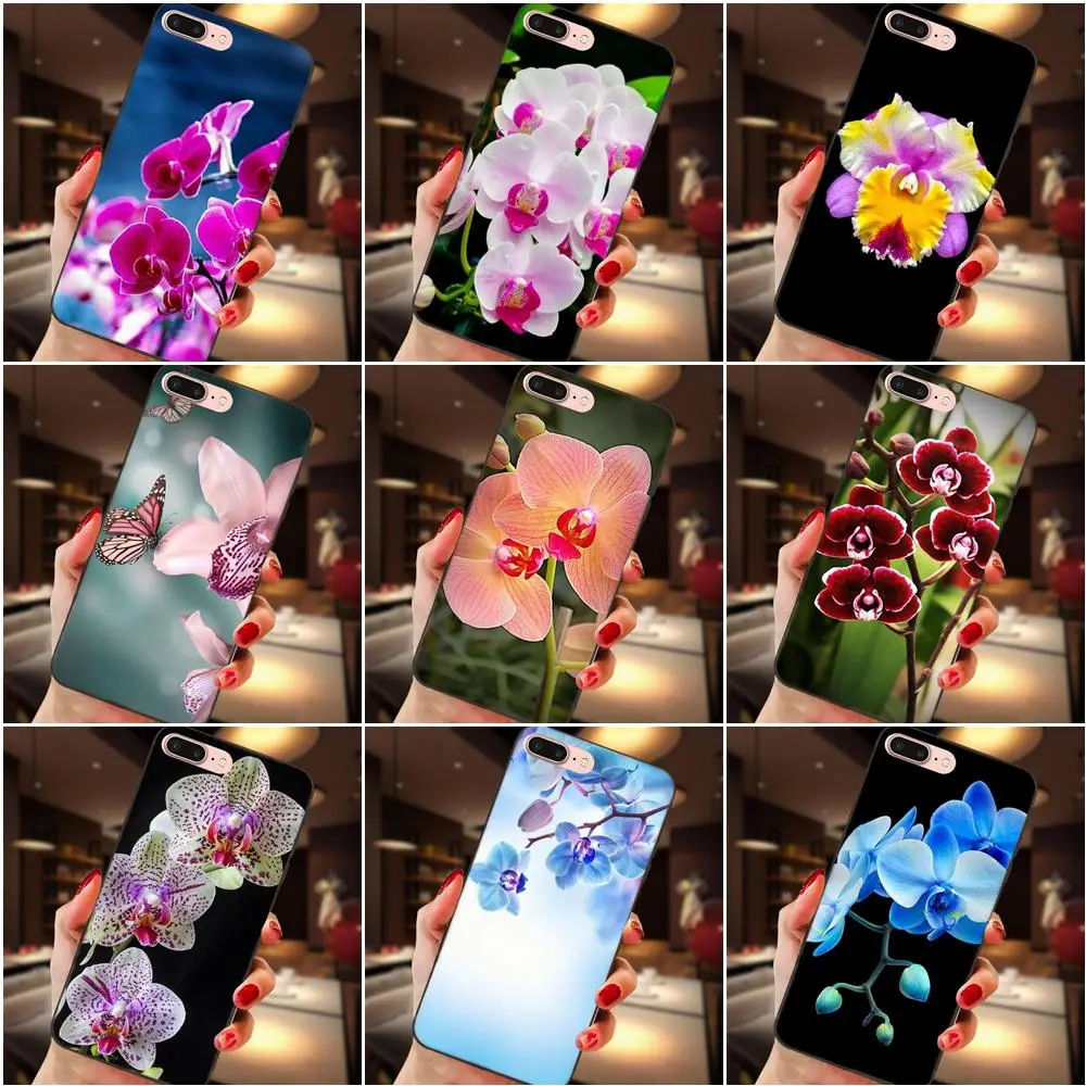 

High Quality Classic Mobile Phone Shell Orchid Flower For Huawei Honor Enjoy Mate Note 6s 8 9 10 20 Lite Play Pro P smart