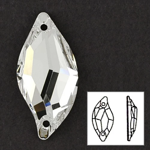 YANRUO 3254 Алмазный лист Стразы для шитья плоские с оборота бусины Стразы шьют на кристаллах камни для изготовления ювелирных изделий - Цвет: Crystal