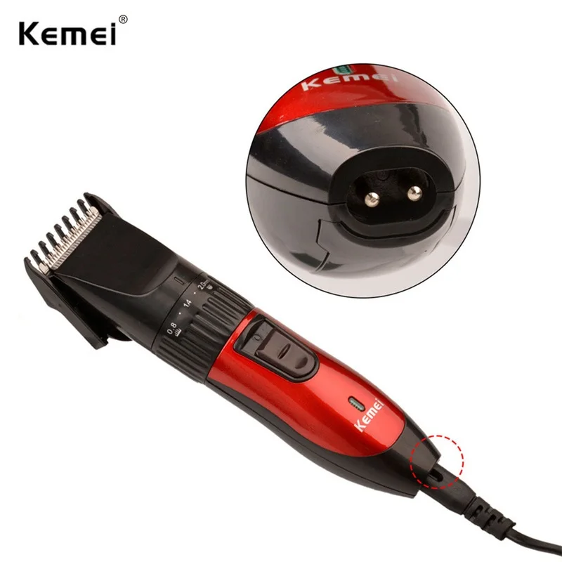 Kemei профессиональная машинка для стрижки волос перезаряжаемая машинка для стрижки волос электробритва для мужчин триммер для бороды Парикмахерская Стрижка 220-240 В