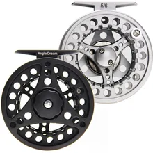 3/4 5/6 7/8WT Fly Reel Silver Black Die casting Large Arbor Aluminum Fly Fishing Reel