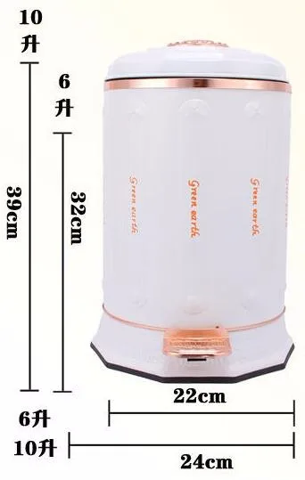 Europeu de luxo pé pedal aço inoxidável