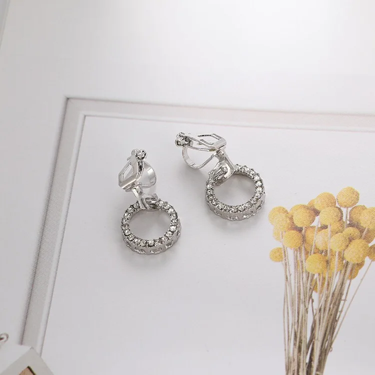 S925 Silver Needle Individuality Simple Baitao Earrings Anti-allergy Circle Delicate Mini Eardrop Woman (13)