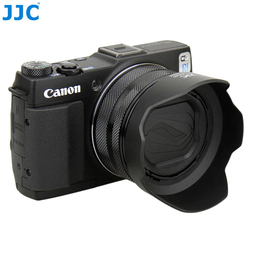 JJC LH-JDC80 байонетная реверсивная бленда объектива для Canon PowerShot G1X Mark II камера Заменяет Canon LH-DC80