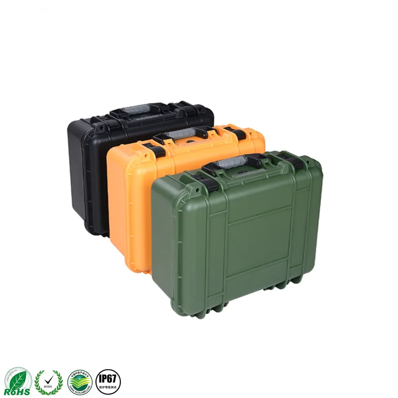 Waterproof Handle Carrying Plastic Hard Tool Case With Foam