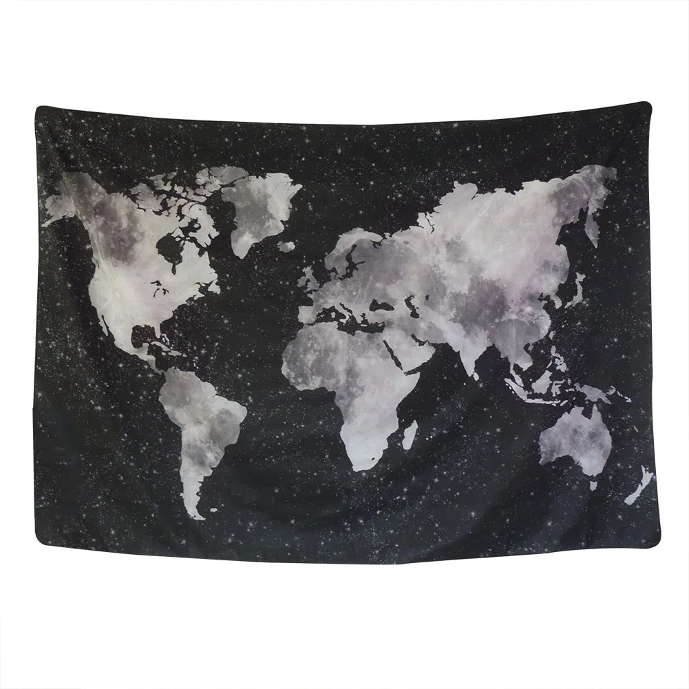 Wall Hanging Art World Map Tapestry Bohemian Home Decoration Blurry Beach Throw HTQ99 | Дом и сад
