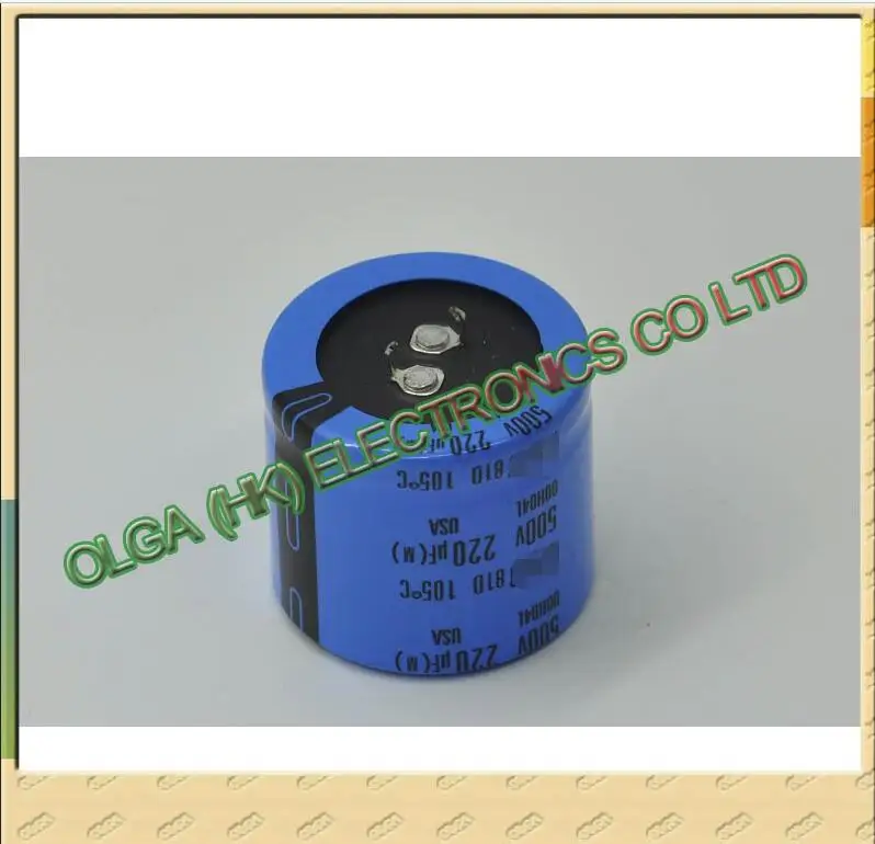 500V220UF no brand 35X35 105 градусов конденсатор 500V 220 мкФ | Электронные компоненты и