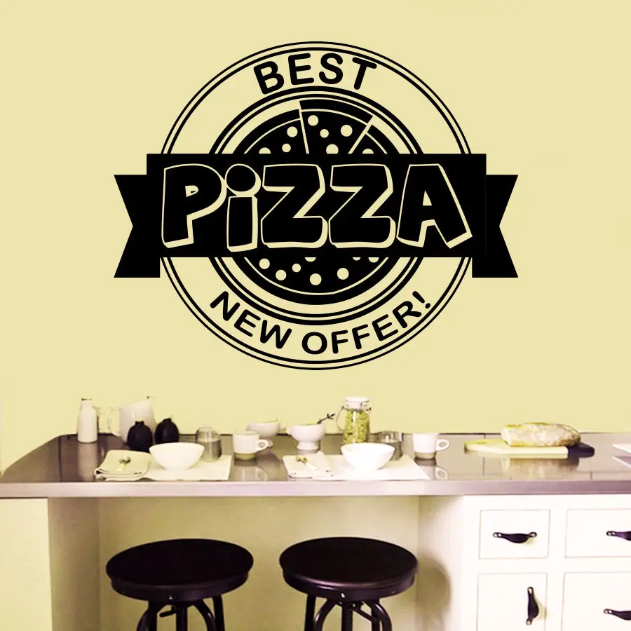Wall Decals Italian Pizza Pizzeria Fast Food Vinyl Sticker Decorin