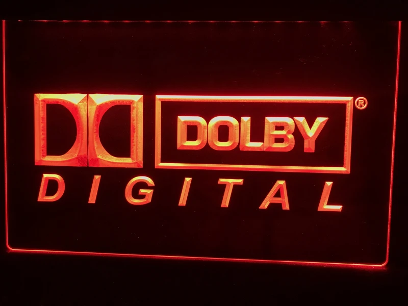 C034-Dolby цифровой светодиодный неоновый знак