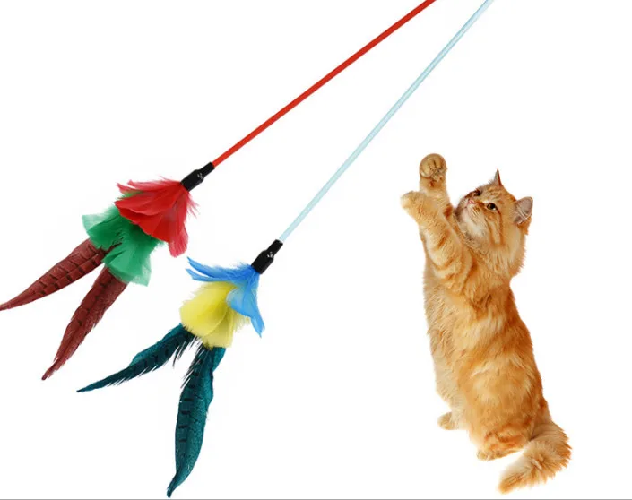 Free shipping pet cat fishing pole cat playing toys cat fishing sticks