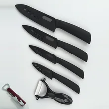 5 teile/satz Keramikmesser Set 4 Koch Schneiden Utility Schälmesser + 1 Peeler + 1 Freies Korkenzieher Hause Küchenmesser Set