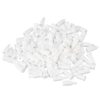 

17.3mm White Plastic Lock Screw Type Airtight Dispensing Syringe Tip Cap for Syringe Barrel Pack of 100