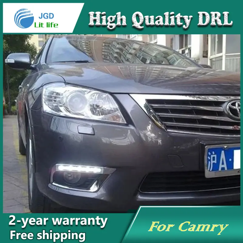 12V 6000k светодиодный DRL Дневной Бег светильник чехол для Toyota Camry 2009-2011 camry светодиодный DRL Противотуманные светильник s