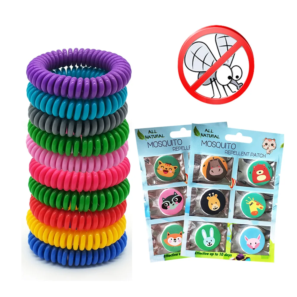 

10pcs Mosquito Repellent Bracelets Pest Control Insect Protection Outdoor Indoor Anti-Mosquito Hand Strap for Adults Kids