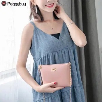 

Mini Girls Chain Shoulder Bag Candy Color Phone Clutch Handbag Women Crossbody Bags carteras y bolsos de mujer